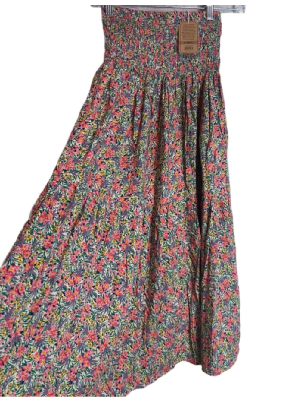 Natural Life Smocked Waist Maxi Slit Skirt Women’s Size XS NWT - Picture 3 of 5